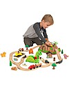 KidKraft Dinosaur Bucket Top Train Set, with many Dinos! - Wood Wooden Toy Cars, Trains & Trucks