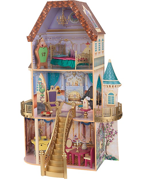 KidKraft Disney Dollhouse, Princess Belle Enchanted - Wood Dolls Houses