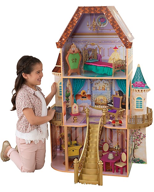 KidKraft Disney Dollhouse, Princess Belle Enchanted - Wood Dolls Houses