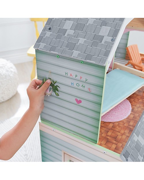 KidKraft Dollhouse Hallie - With fold-out playmat and 30 accessories! Dolls Houses