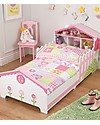 KidKraft Dollhouse Toddler Bed with Storage Space - Wood Single Bed
