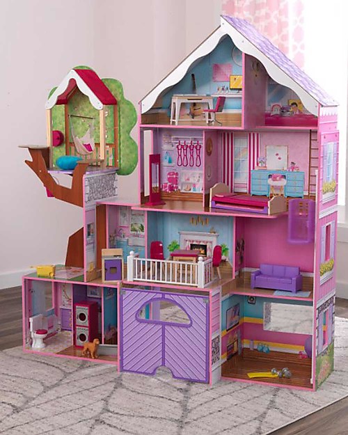 KidKraft Dollmansion with Treehouse - EZ Krat Assembly Dolls Houses