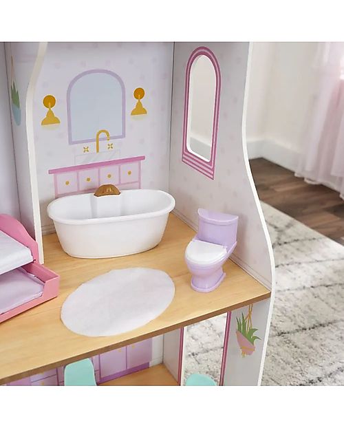 KidKraft Elise Wooden Dollhouse - Fully furnished with 12 accessories! Dolls Houses