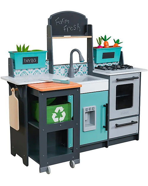 KidKraft Garden Gourmet Play Kitchen - 111x 53 x 111 cm Toy Kitchens