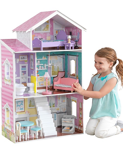 KidKraft Glendale Manor Dollhouse - Wood girl