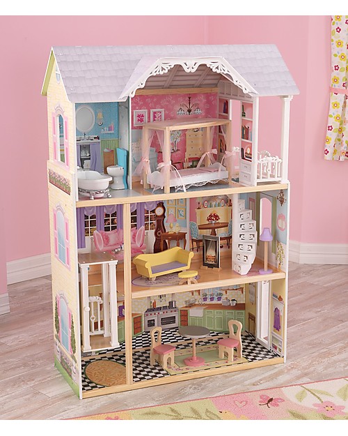 KidKraft Kaylee Dollhouse with Elevator - Wood girl