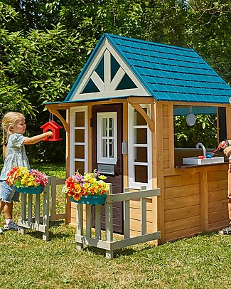 KidKraft Lakeside Bungalow Outdoor Playhouse - Wood Playhouses