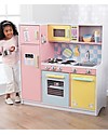 KidKraft Large Pastel Play Kitchen, Colorful and Big - Wood Toy Kitchens
