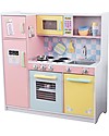 KidKraft Large Pastel Play Kitchen, Colorful and Big - Wood Toy Kitchens