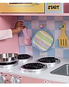 KidKraft Large Pastel Play Kitchen, Colorful and Big - Wood Toy Kitchens