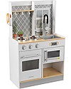 KidKraft Let's Cook Play Kitchen with Light and Sounds - Wood Toy Kitchens