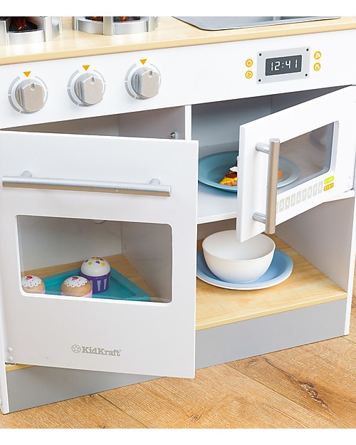 KidKraft Let's Cook Play Kitchen with Light and Sounds - Wood Toy Kitchens