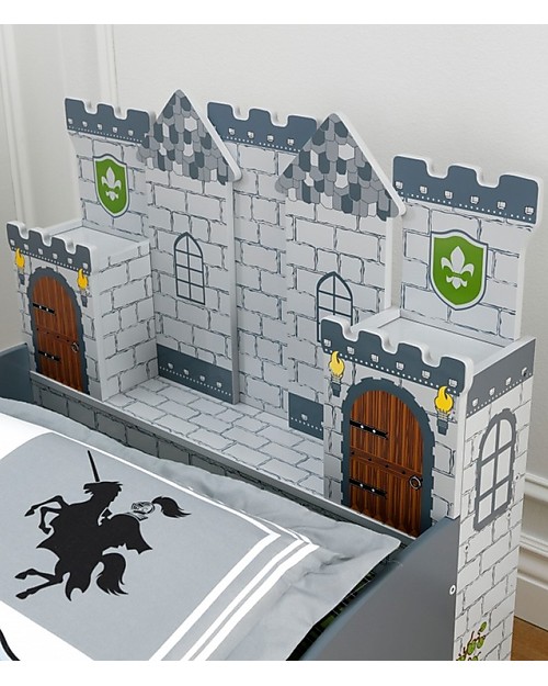 KidKraft Medieval Castle Toddler Bed - Wood Single Bed