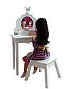 KidKraft Medium Vanity and Stool - White Pretend Play