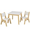 KidKraft Modern Table & 2 Chairs Set - White Chairs