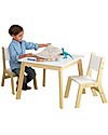 KidKraft Modern Table & 2 Chairs Set - White Chairs