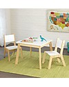 KidKraft Modern Table & 2 Chairs Set - White Chairs