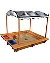 KidKraft Outdoor Sandbox with Canopy - Wood Outdoor Games and Toys_