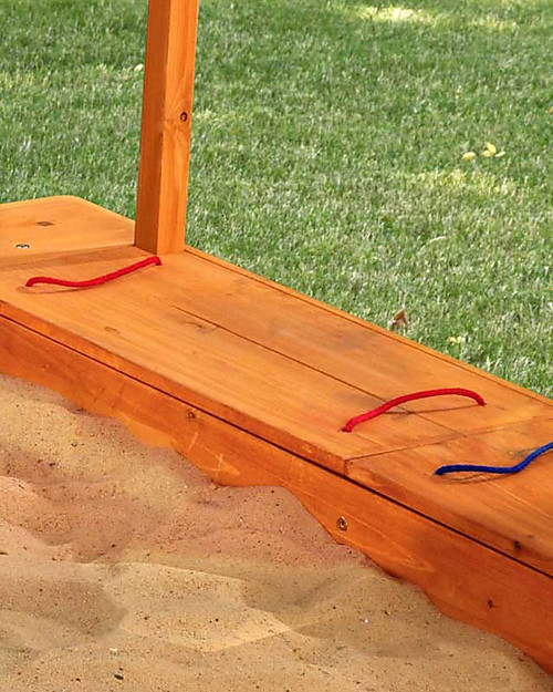 KidKraft Outdoor Sandbox with Canopy - Wood Outdoor Games and Toys_