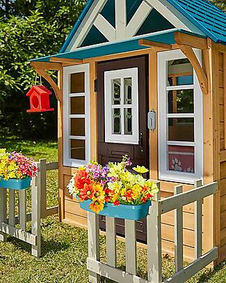 KidKraft OUTLET - Lakeside Bungalow Outdoor Playhouse - Wood - Showroom Sample Playhouses