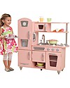 KidKraft Pink Vintage Play Kitchen - Wood Toy Kitchens