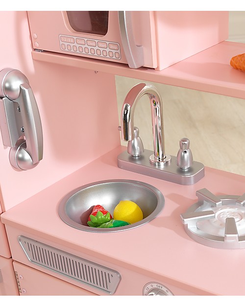 KidKraft Pink Vintage Play Kitchen - Wood Toy Kitchens