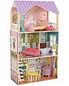KidKraft Poppy Dollhouse with Functional Door and Window - Wood Dolls Houses