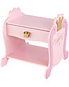 KidKraft Princess Side Table with Sliding Drawer - Wood Dressers