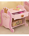 KidKraft Princess Side Table with Sliding Drawer - Wood Dressers