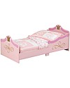 KidKraft Princess Toddler Bed with Gold Filigree - Wood Single Bed