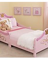 KidKraft Princess Toddler Bed with Gold Filigree - Wood Single Bed