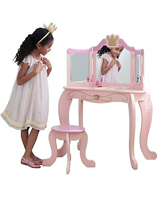 KidKraft Princess Vanity and Stool Pretend Play