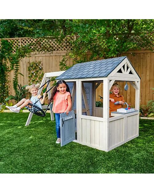 KidKraft Savannah Playhouse - with Swing - Fabric Wall with Graphics Playhouses