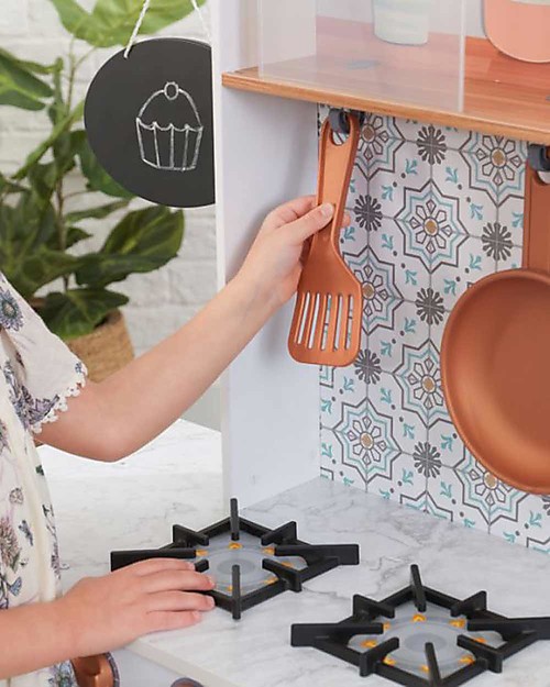 KidKraft Taverna Play Kitchen - Stimulates Fantasy and Creativity Toy Kitchens