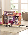 KidKraft Teeny House Dollhouse on Wheels with Pull-Along Hitch - Wood Dolls Houses