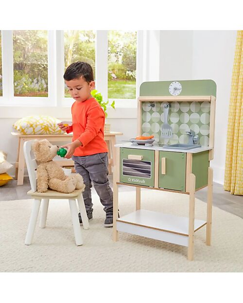 KidKraft Time to Cook Play Kitchen - Learn the time while playing! Toy Kitchens