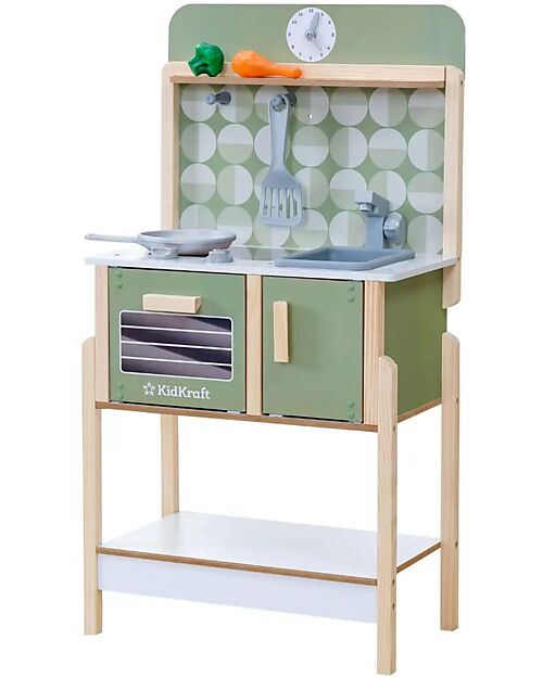 KidKraft Time to Cook Play Kitchen - Learn the time while playing! Toy Kitchens