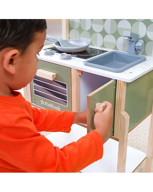 KidKraft Time to Cook Play Kitchen - Learn the time while playing! Toy Kitchens
