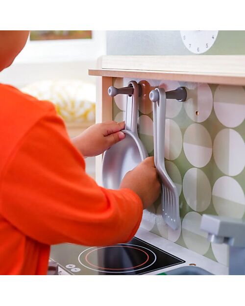 KidKraft Time to Cook Play Kitchen - Learn the time while playing! Toy Kitchens