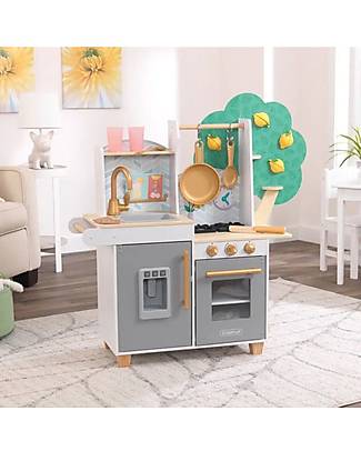 KidKraft Wooden Happy Harvest Play Kitchen - Collect the lemons from the tree! Toy Kitchens