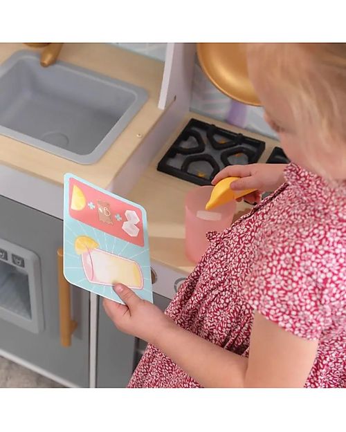 KidKraft Wooden Happy Harvest Play Kitchen - Collect the lemons from the tree! Toy Kitchens