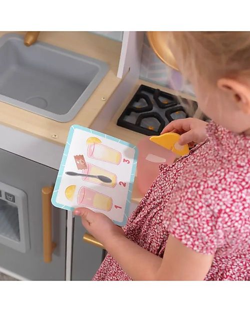 KidKraft Wooden Happy Harvest Play Kitchen - Collect the lemons from the tree! Toy Kitchens
