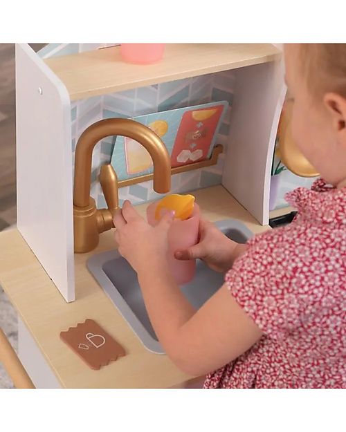KidKraft Wooden Happy Harvest Play Kitchen - Collect the lemons from the tree! Toy Kitchens