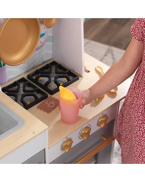 KidKraft Wooden Happy Harvest Play Kitchen - Collect the lemons from the tree! Toy Kitchens