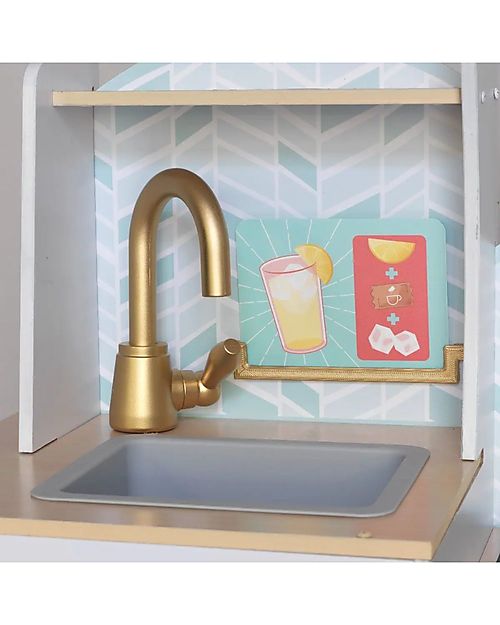 KidKraft Wooden Happy Harvest Play Kitchen - Collect the lemons from the tree! Toy Kitchens