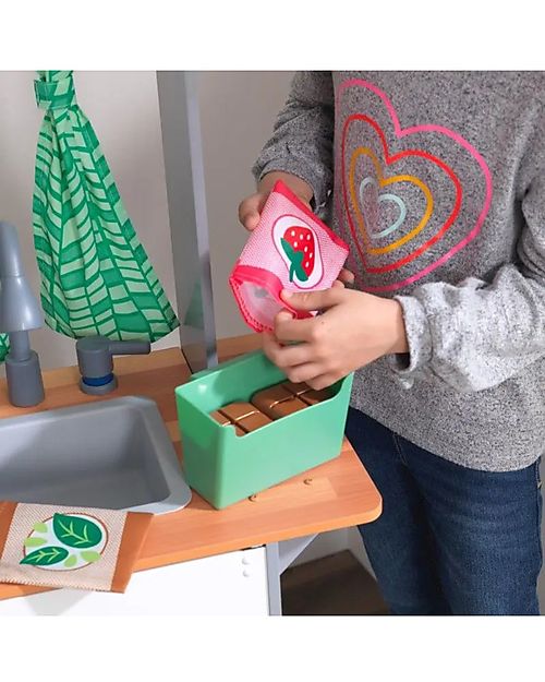 KidKraft Wooden Terrace Garden Play Kitchen - Learn how to grow fruit! Toy Kitchens