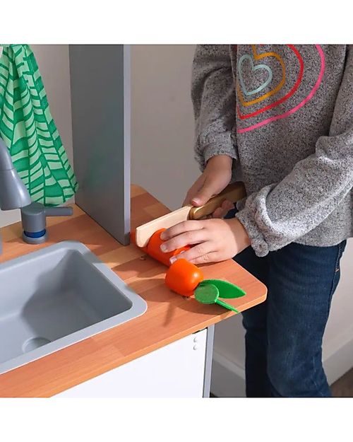 KidKraft Wooden Terrace Garden Play Kitchen - Learn how to grow fruit! Toy Kitchens