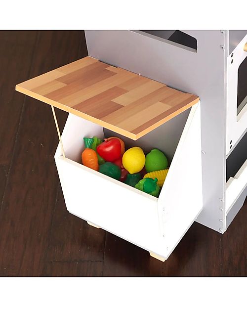 KidKraft Wooden Terrace Garden Play Kitchen - Learn how to grow fruit! Toy Kitchens