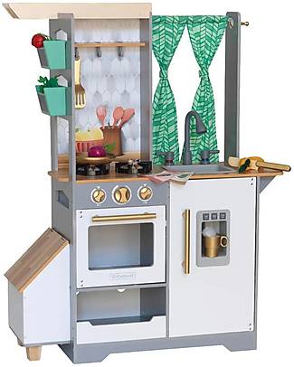 KidKraft Wooden Terrace Garden Play Kitchen - Learn how to grow fruit! Toy Kitchens
