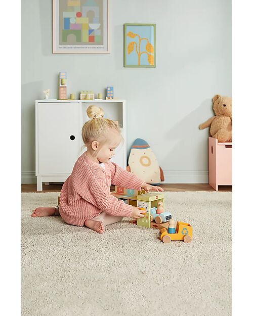 Kid's Concept Aiden Recycling Station in FSC Wood - 23 pieces - Teaches the Value of Ecology Pretend Play